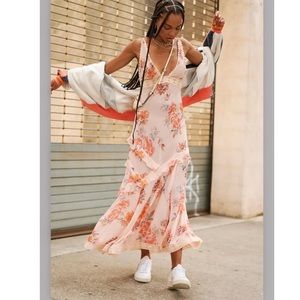 NWT Free People Stay Awhile Sleeveless Maxi Dress